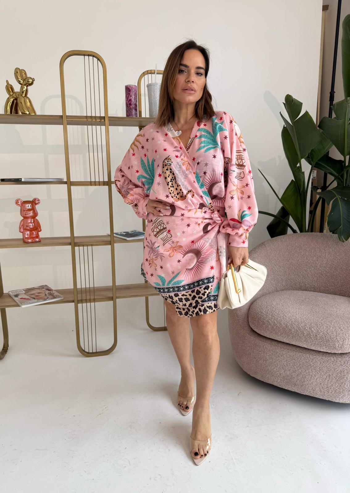 Abitino portafoglio pink curvy