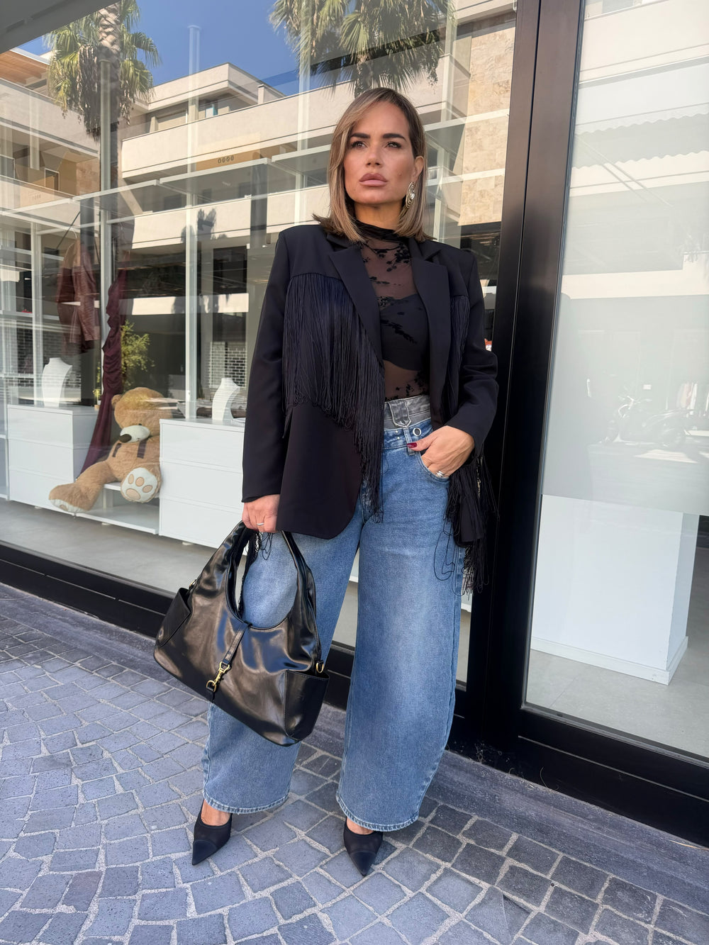 Jeans doppia vita curvy