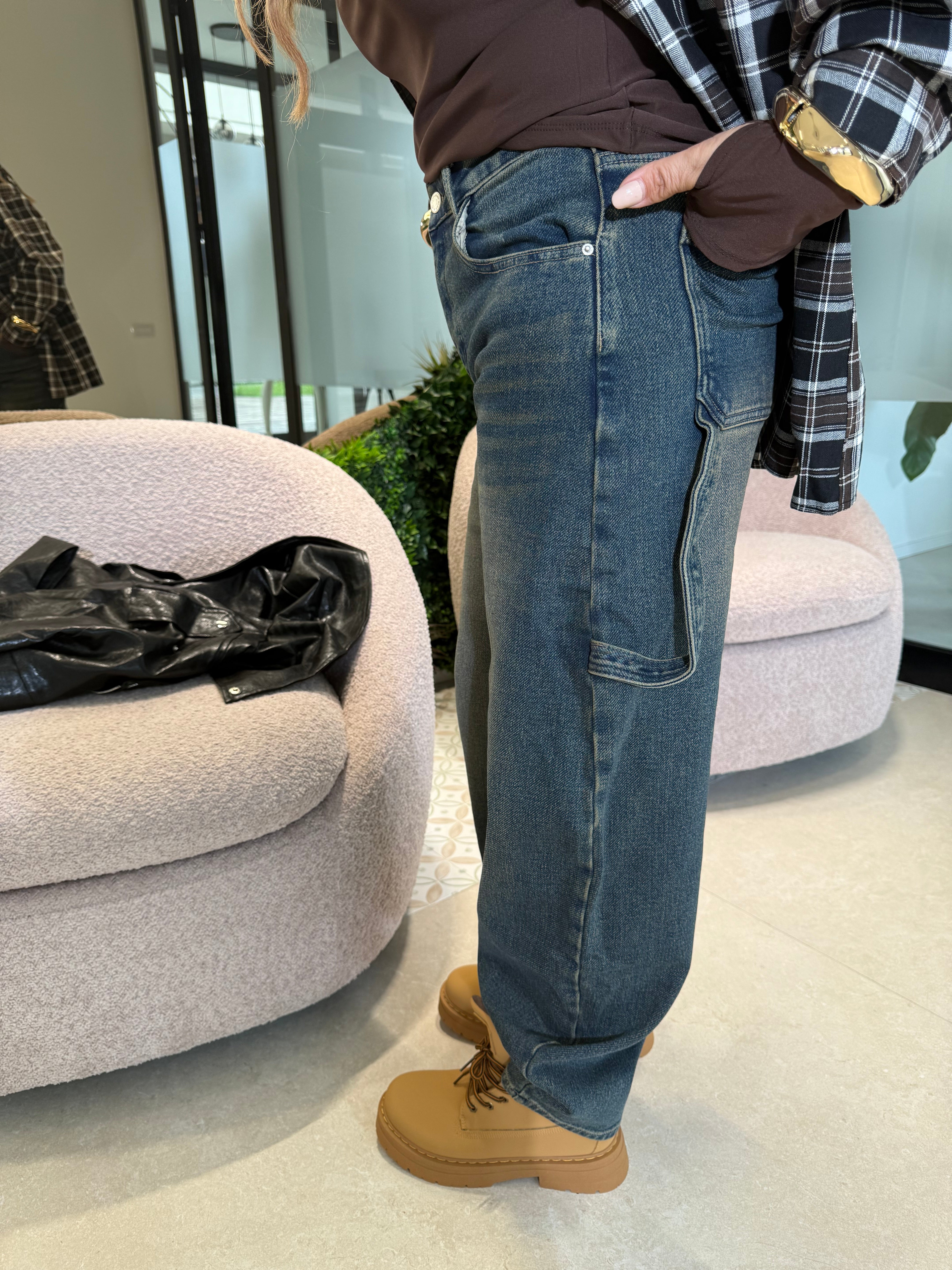 Jeans ballon sfumato curvy