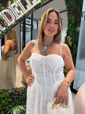 Abito corsetto in pizzo