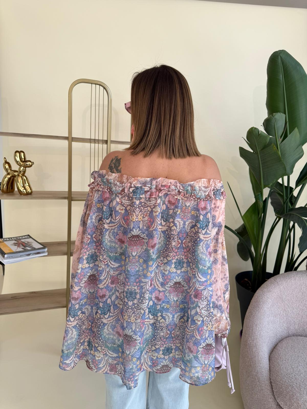 Camicia fantasia velata