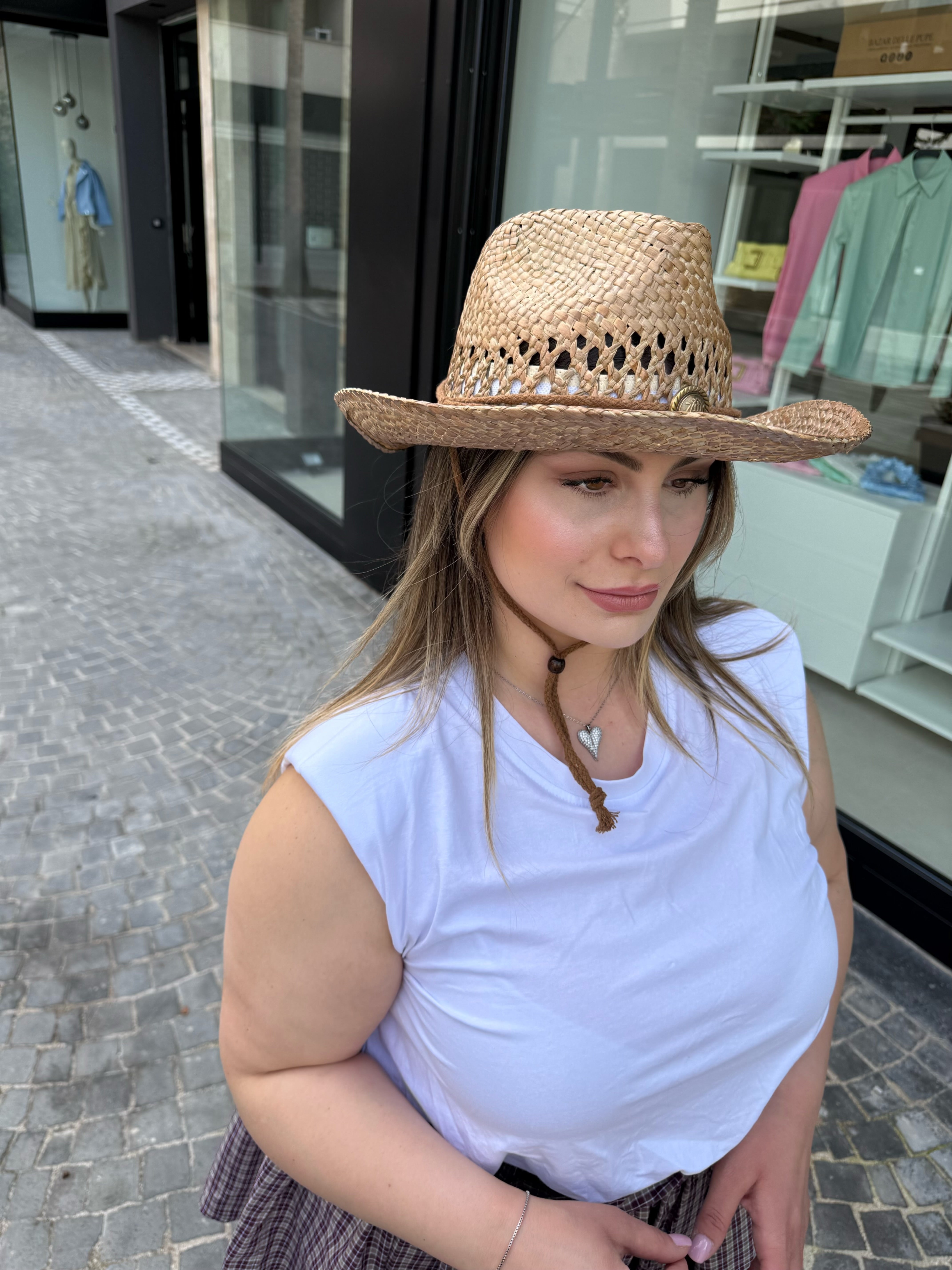 Cappello Texas in paglia