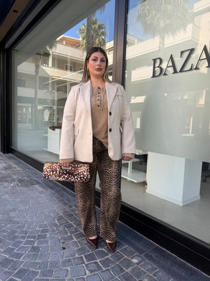 Giacca in panno curvy
