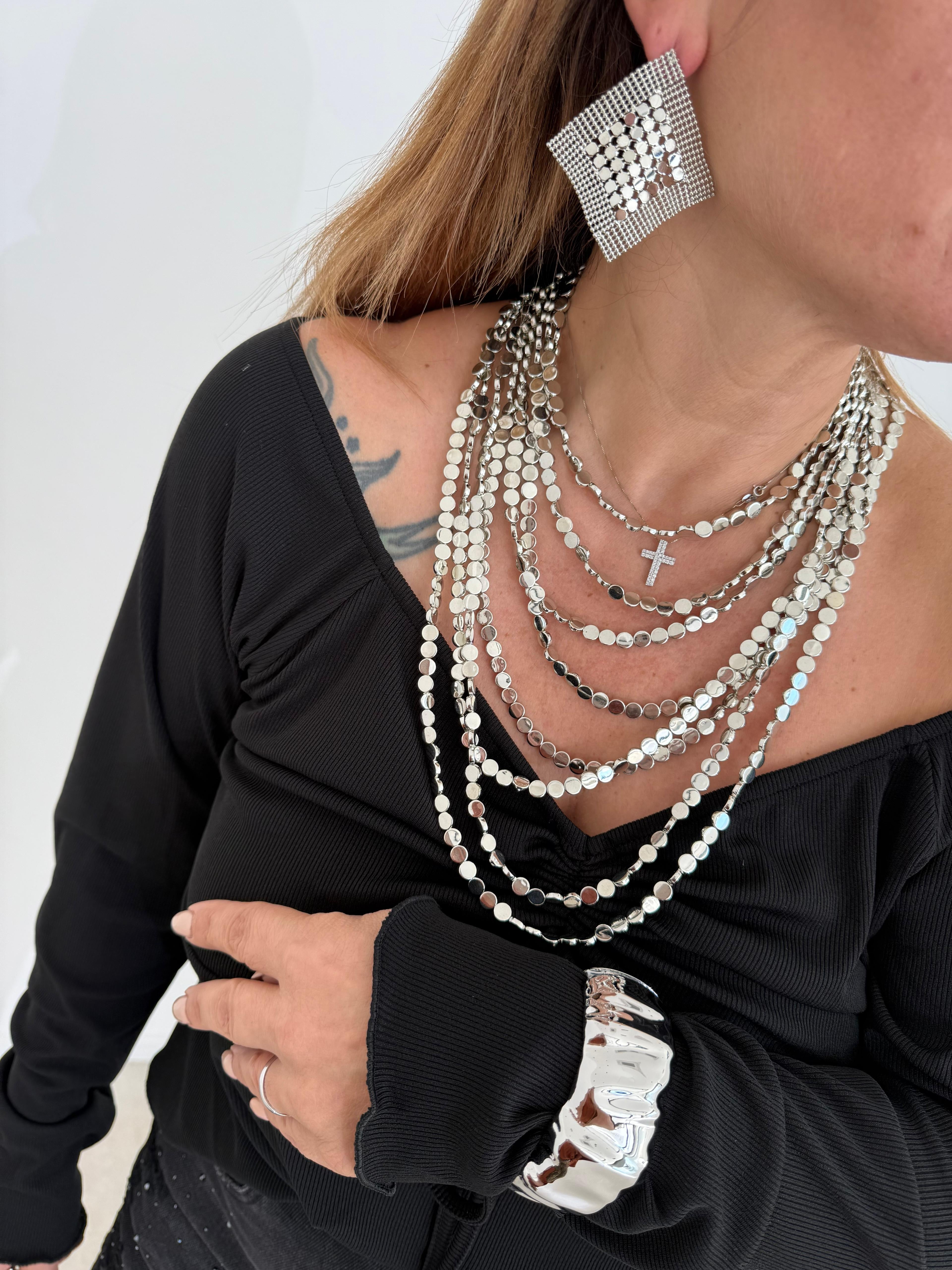 Collana pendente silver