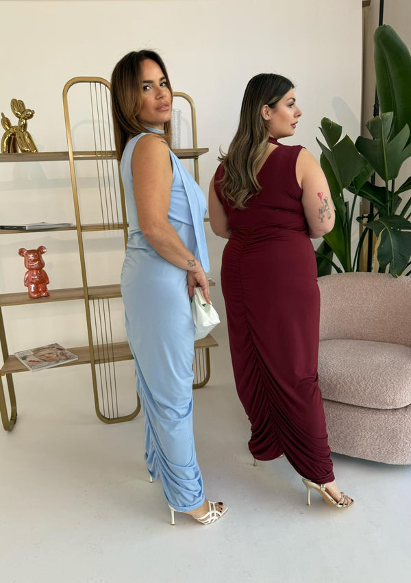 Abito con drappeggio curvy