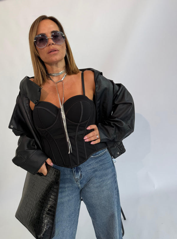 Corpetto steccato curvy