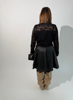 Abitino ecopelle e merletto curvy