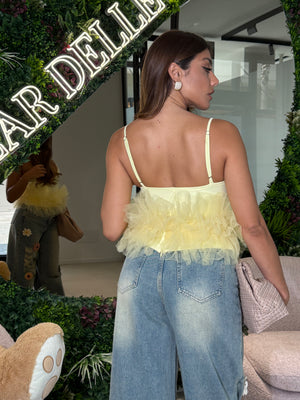 Top con tulle