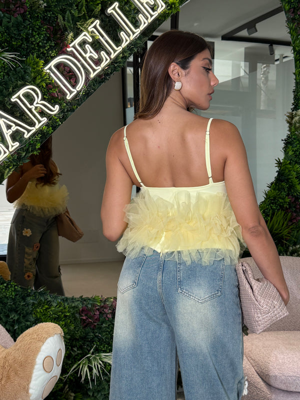 Top con tulle