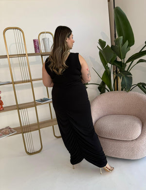 Abito con drappeggio curvy