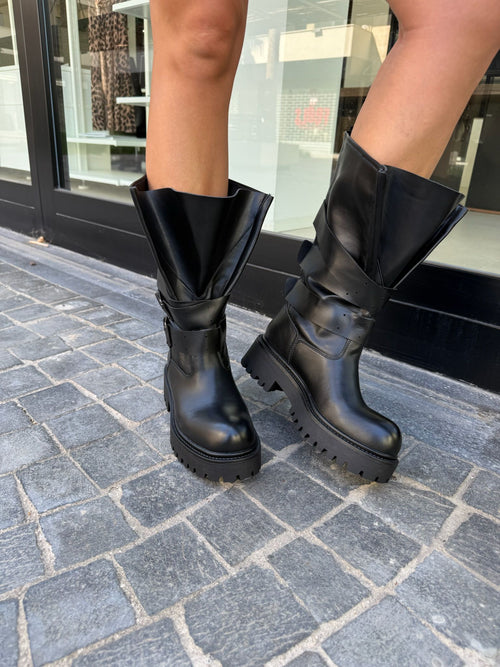 Stivali ecopelle morbidi black