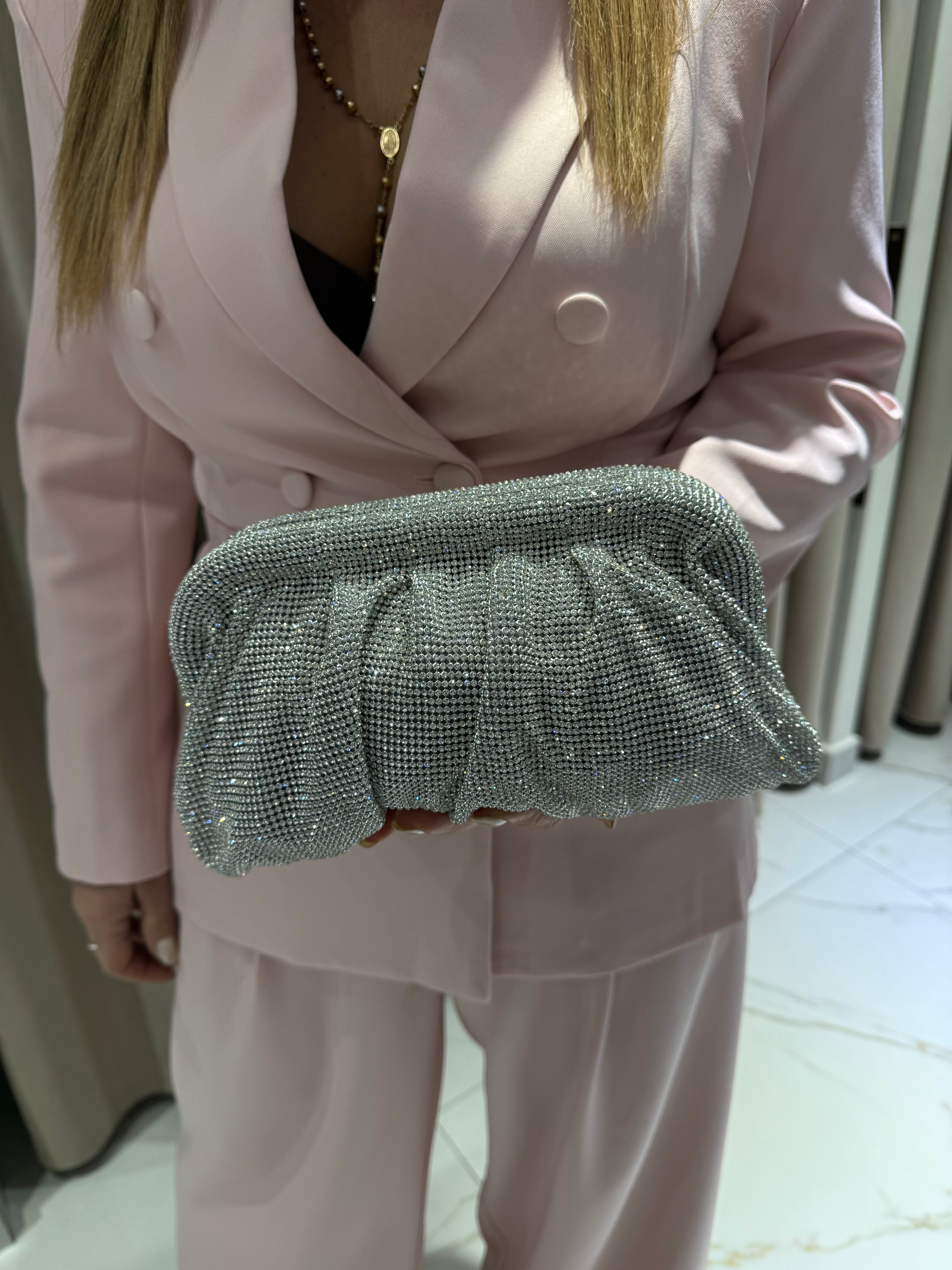 Pochette micro strass