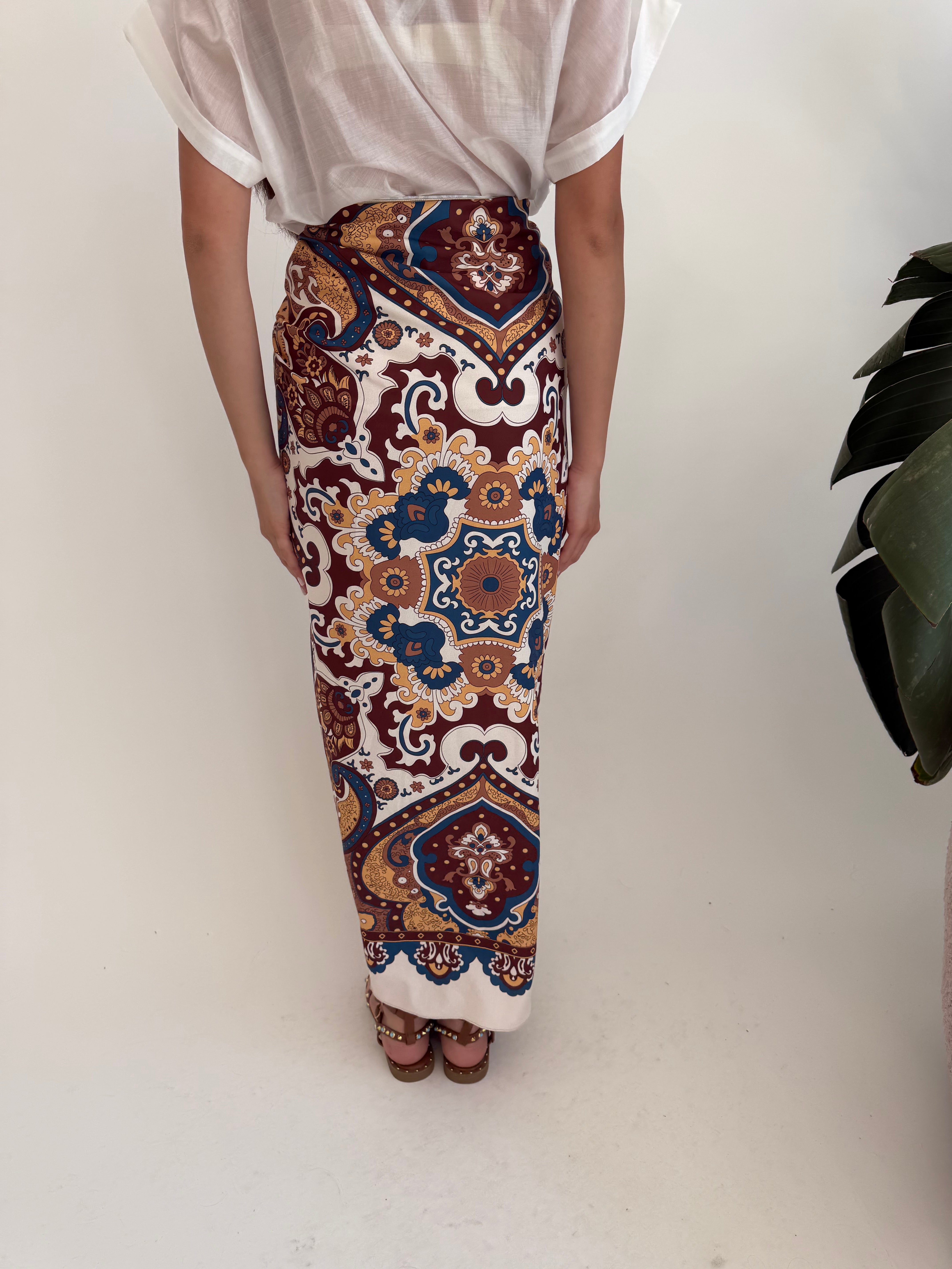Gonna foulard slim