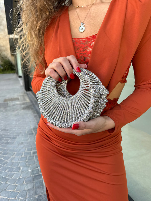 Borsa crochet multicolore