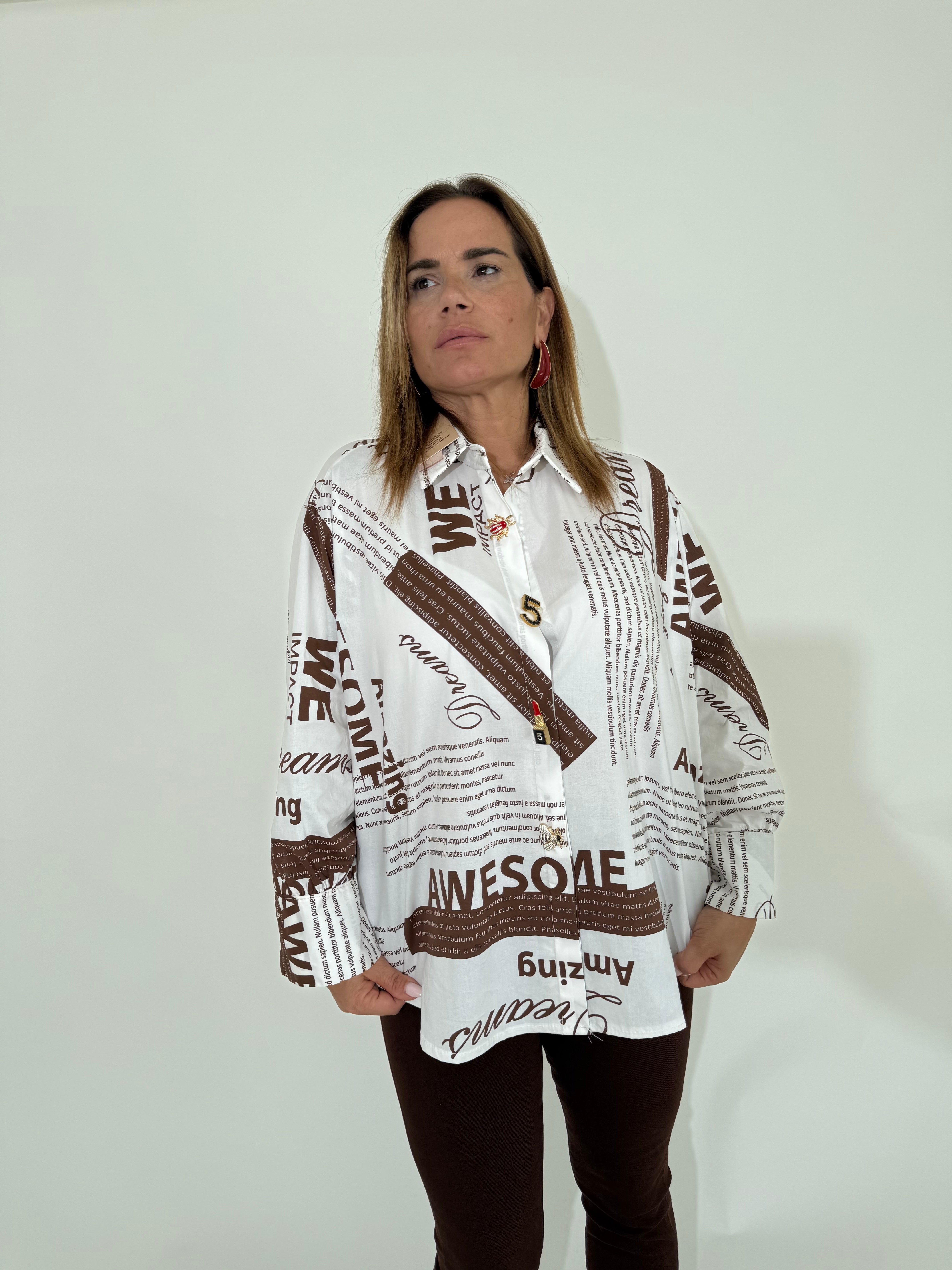 Camicia portafortuna giornale