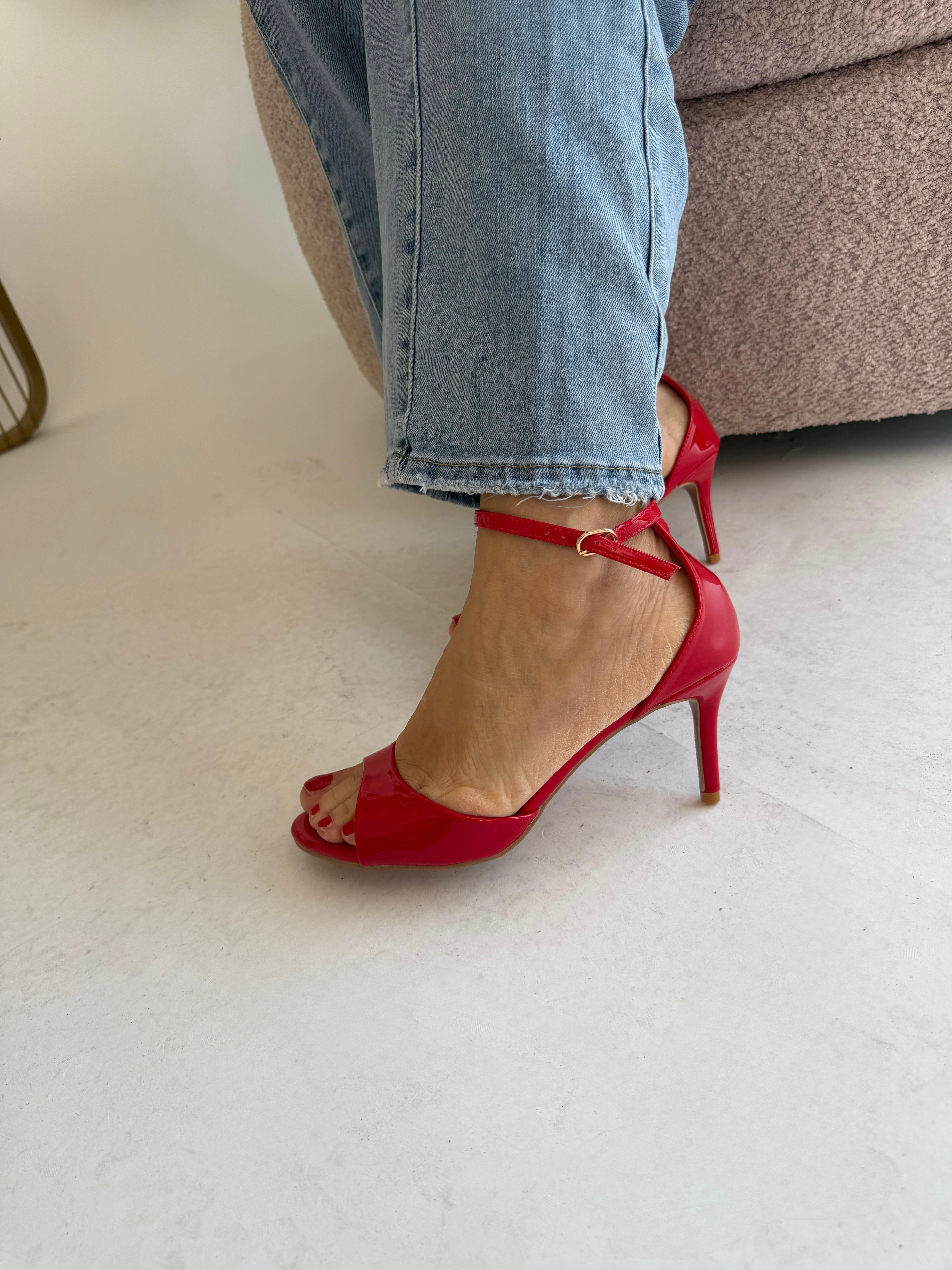 Sandali lucidi red