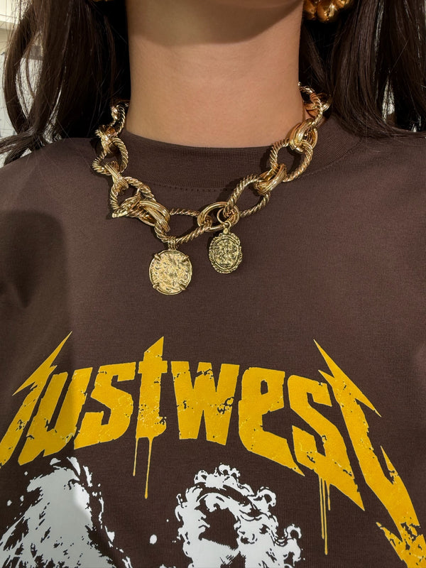 Collana catena con monete