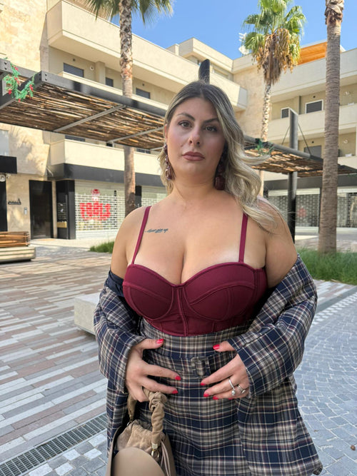 Corpetto steccato curvy