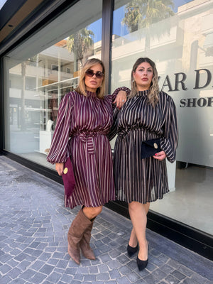 Abito striscia curvy