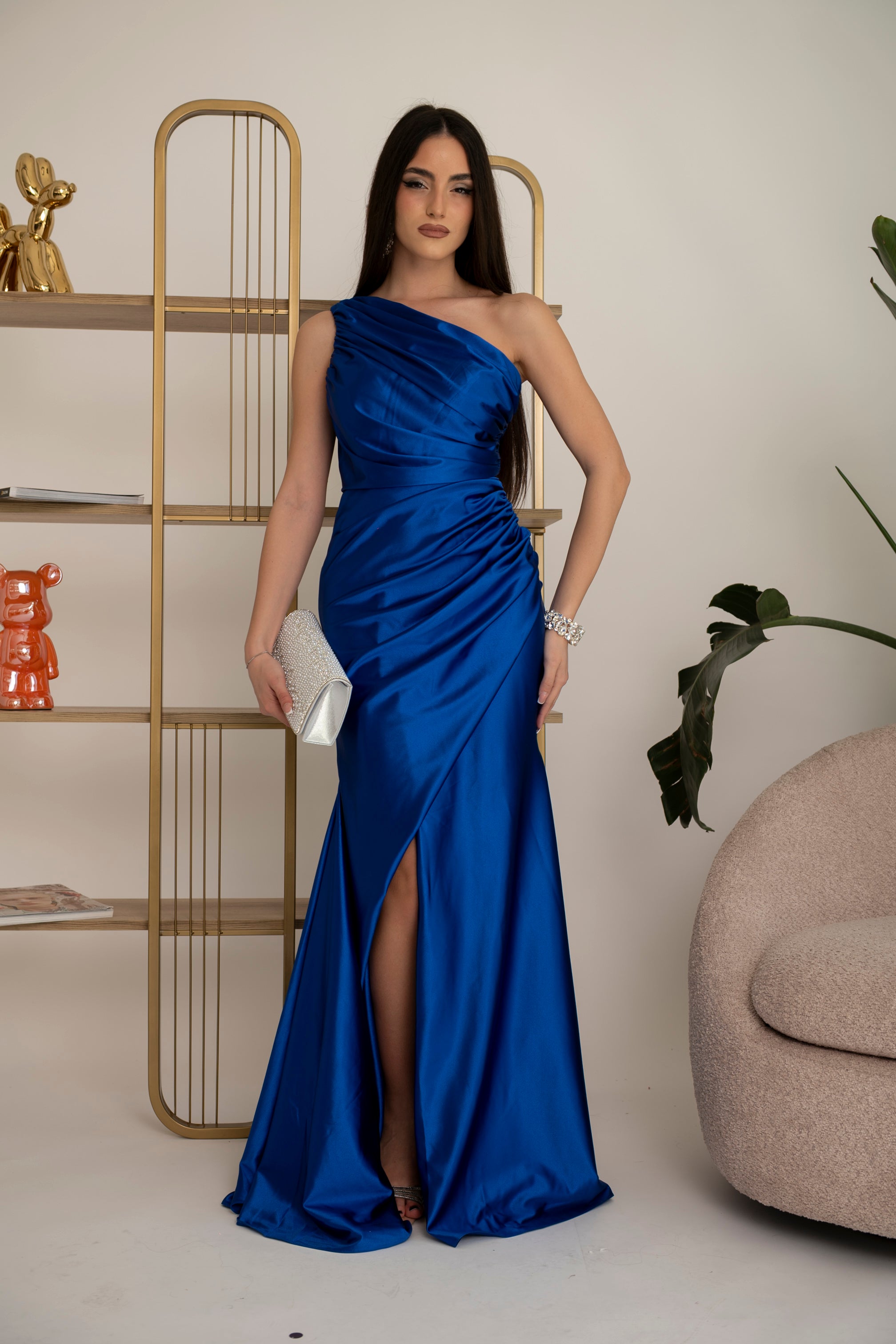 Abito sirena cerimonia monospalla