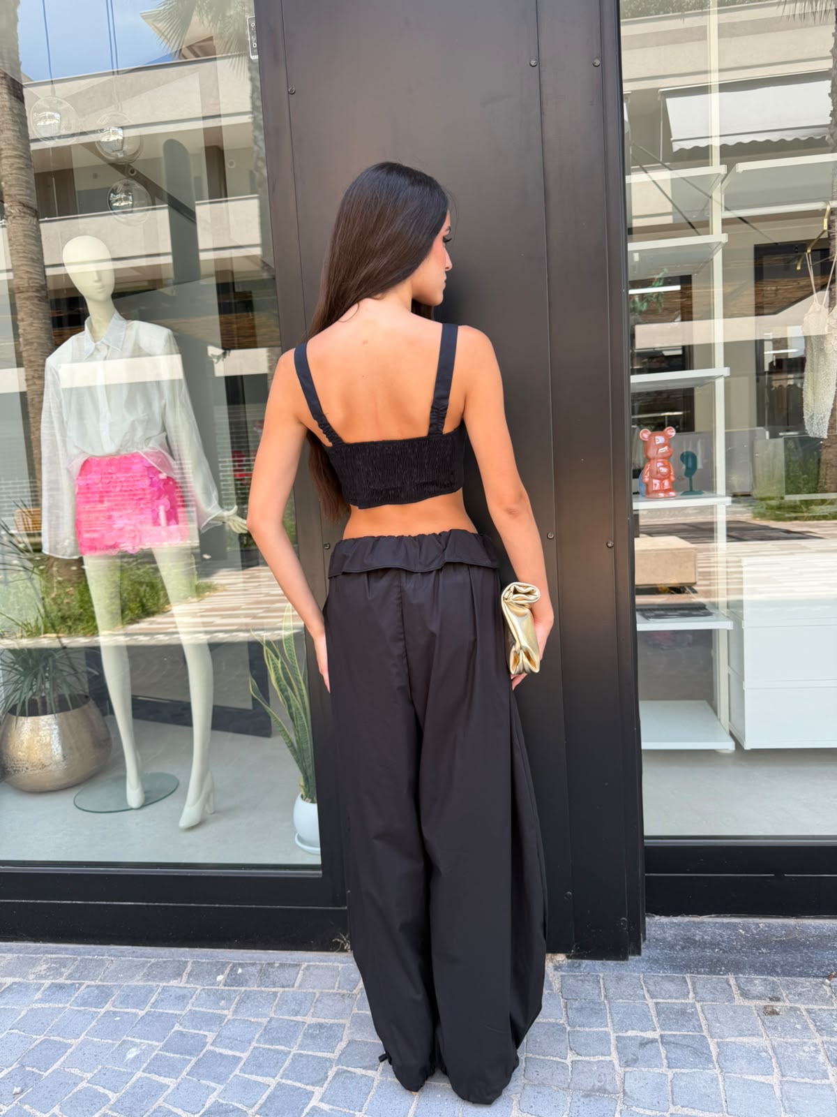 Cordset top e pantalone con rosvolto
