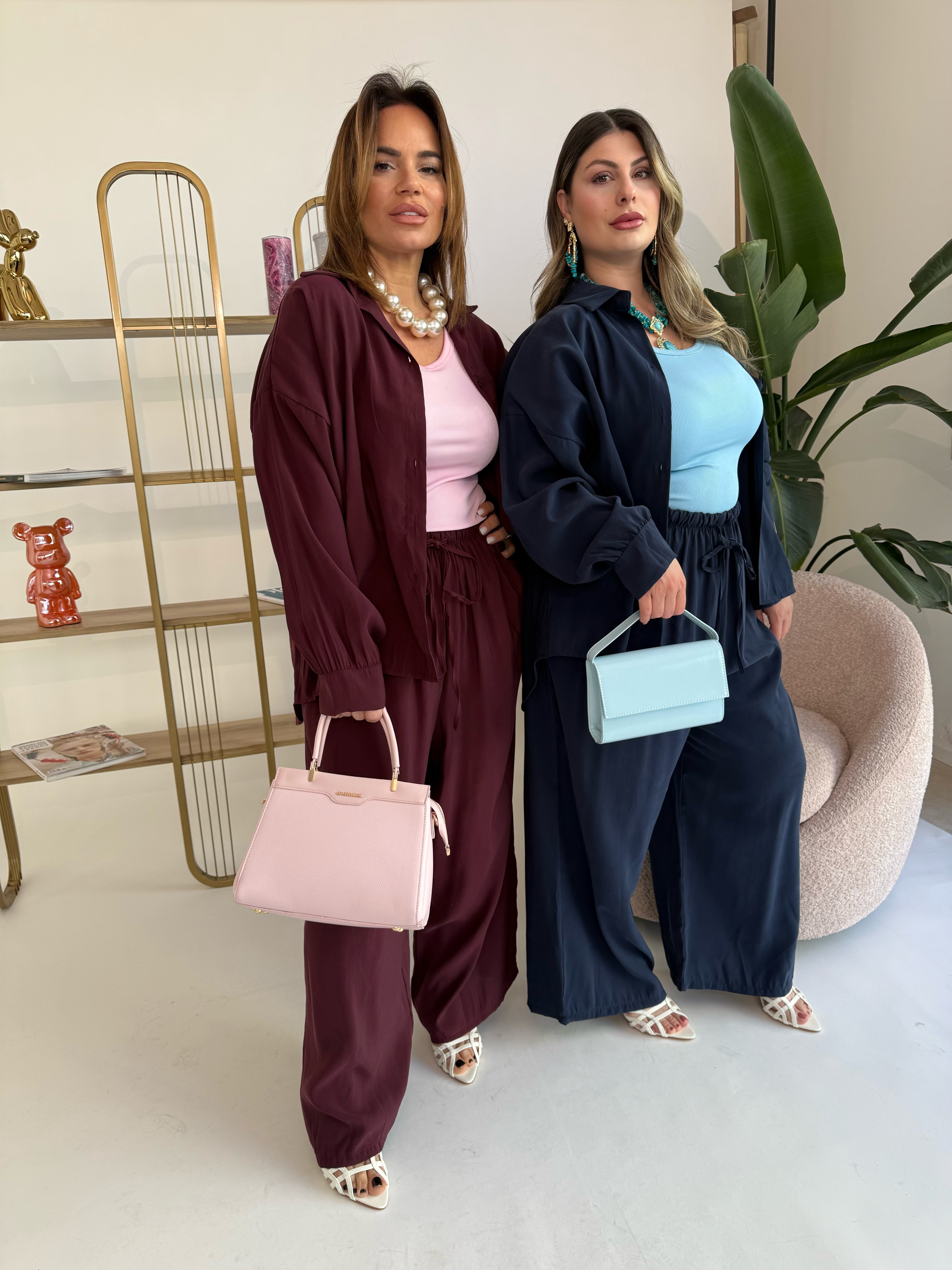 Cordset camicia e pantalone curvy
