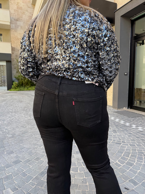 Jeans a zampa curvy