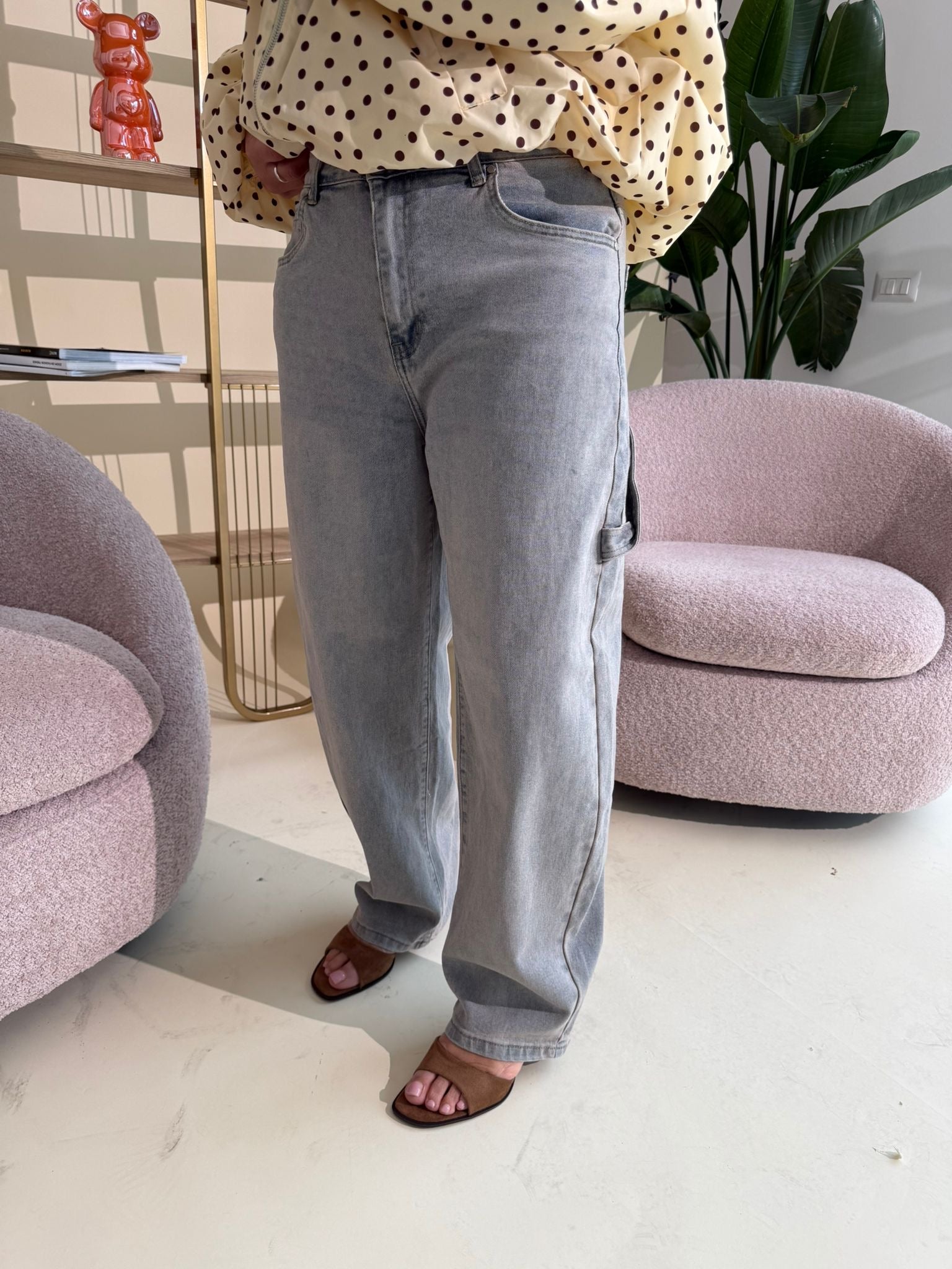 Jeans ballon sabbiato curvy