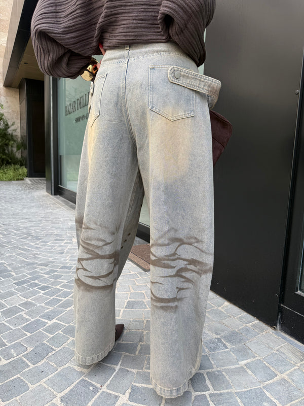 Jeans sfumato stella