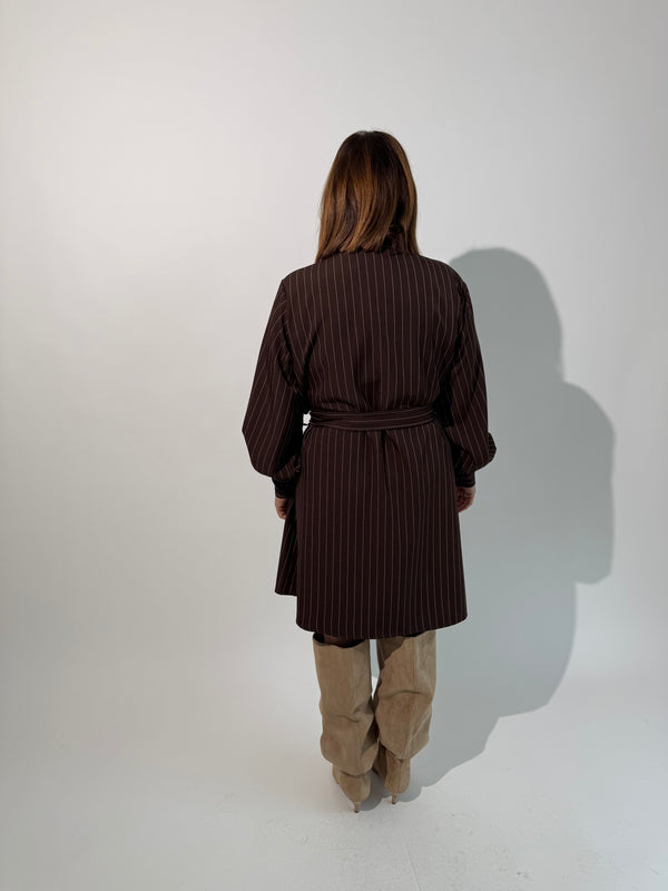 Abitino camicia gessato curvy