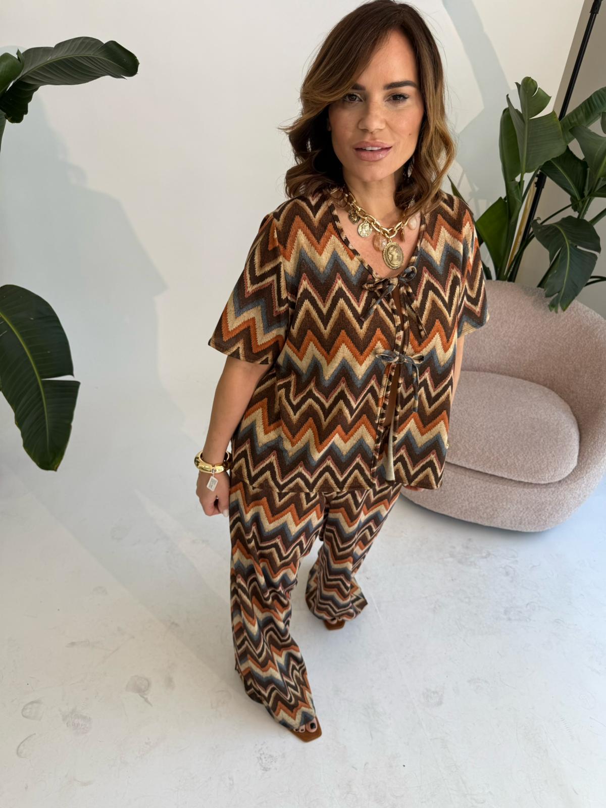 Cordset zig zag curvy