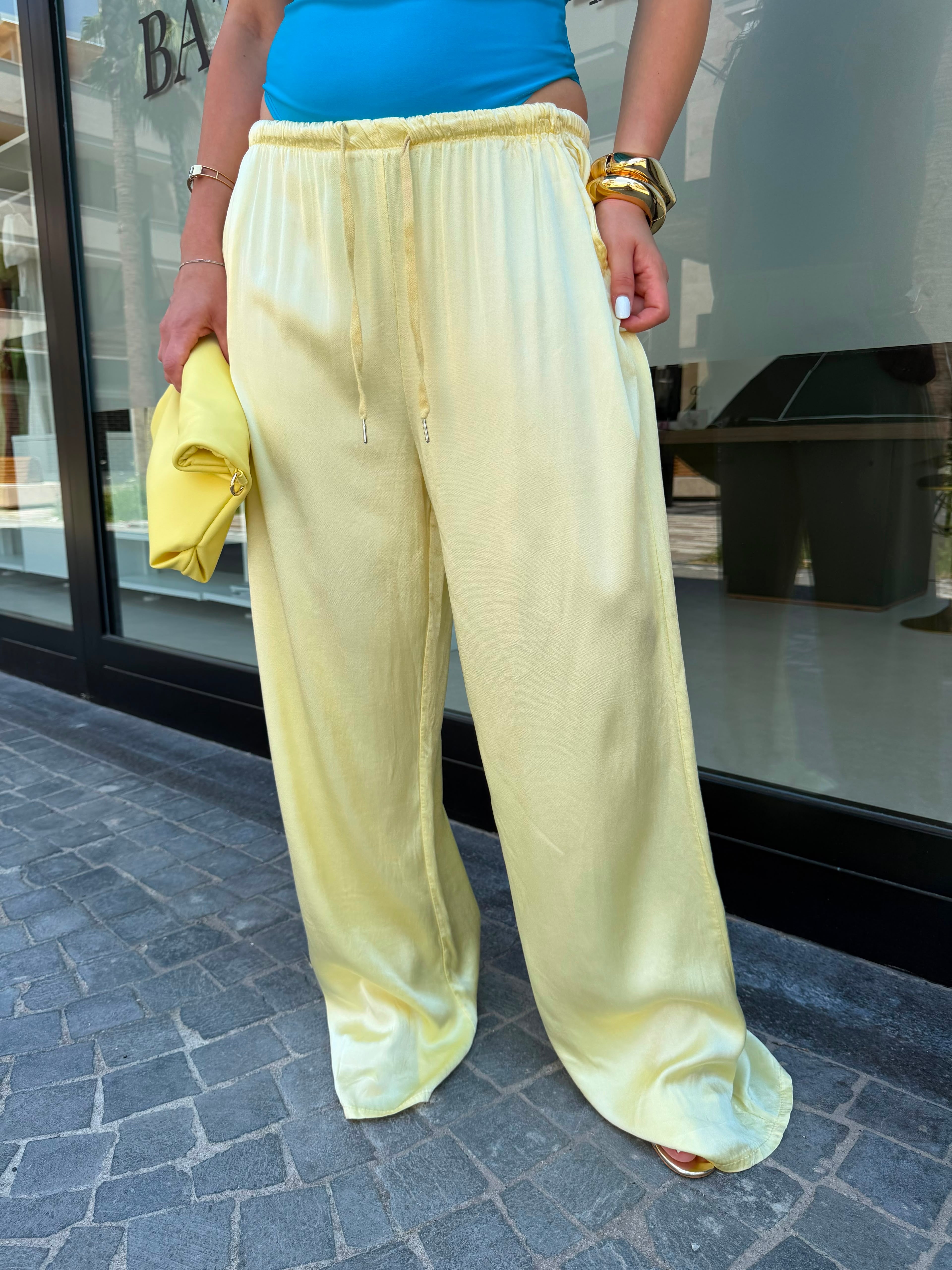 Pantalone satin