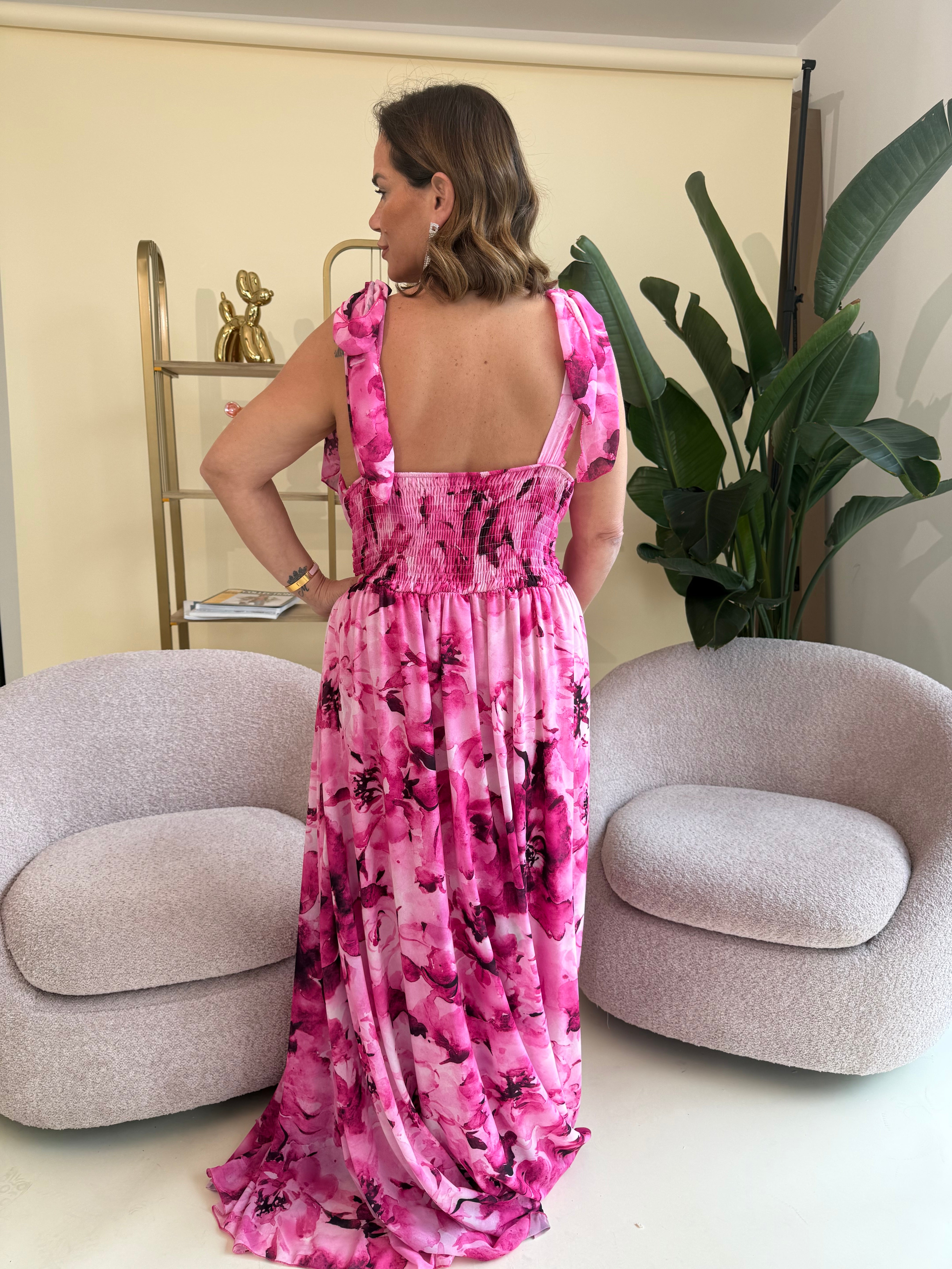 Abito cerimonia floreale curvy