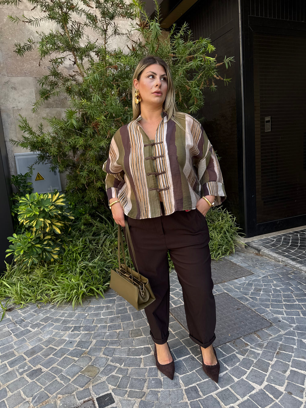 Camicia a righe