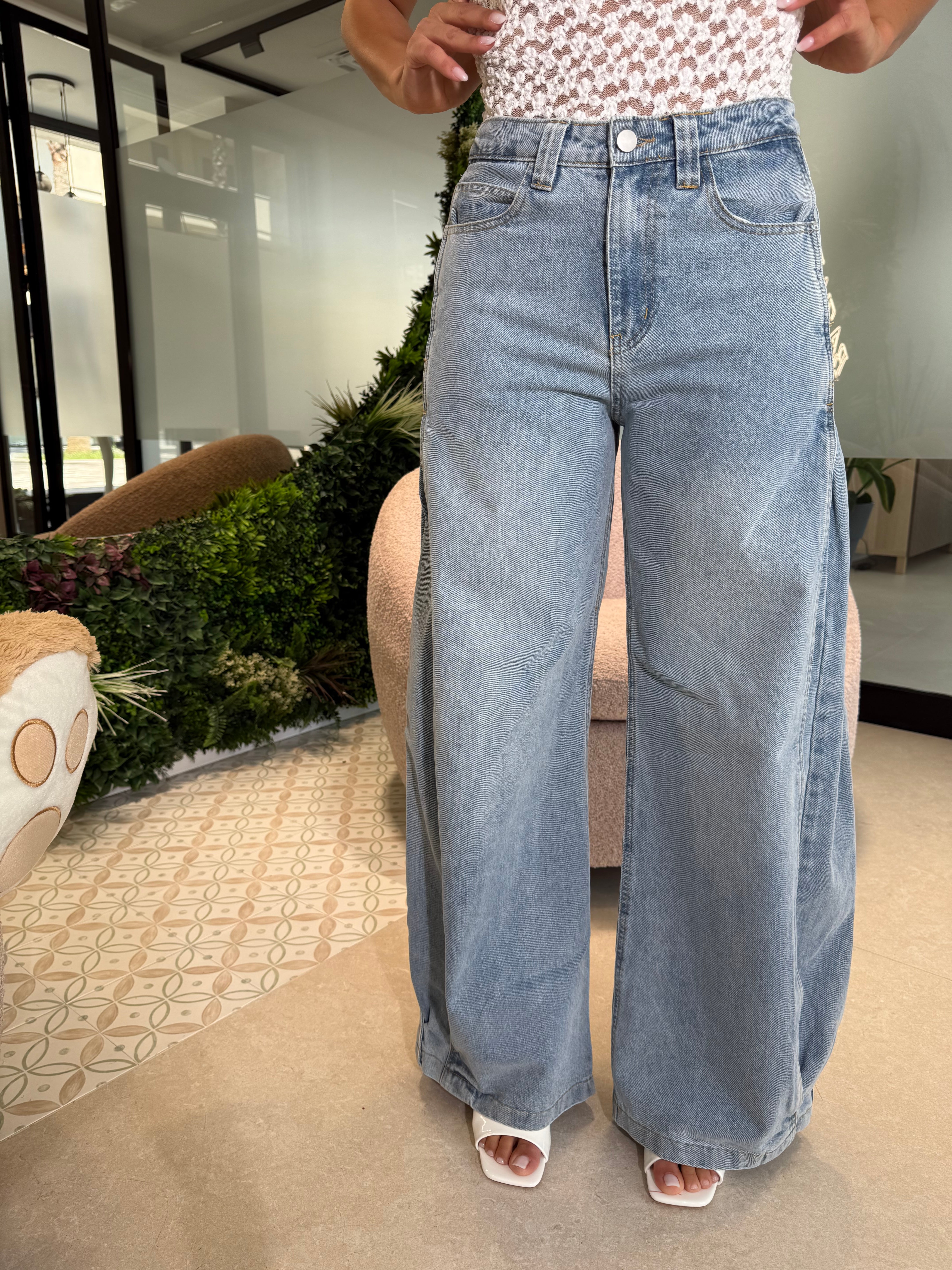 Jeans palazzo super