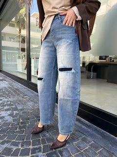 Jeans chiaro ballon
