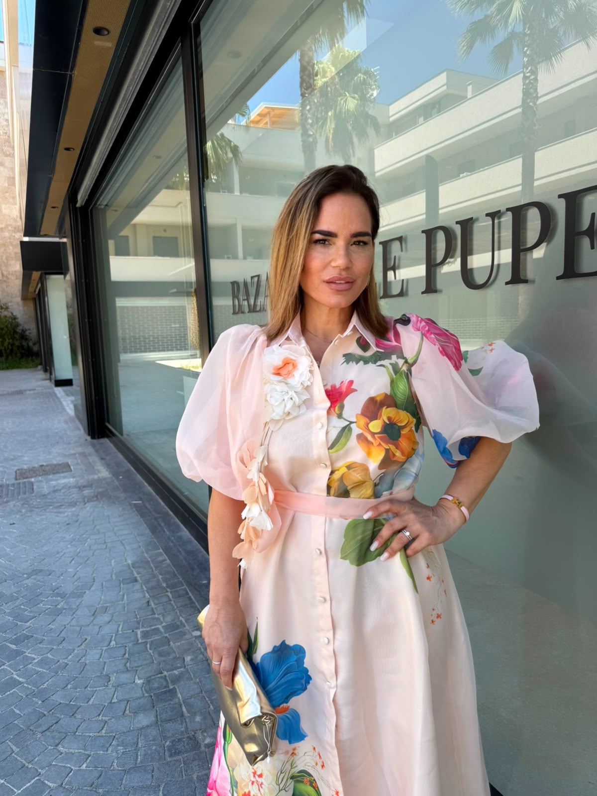 Abito camicia peonia