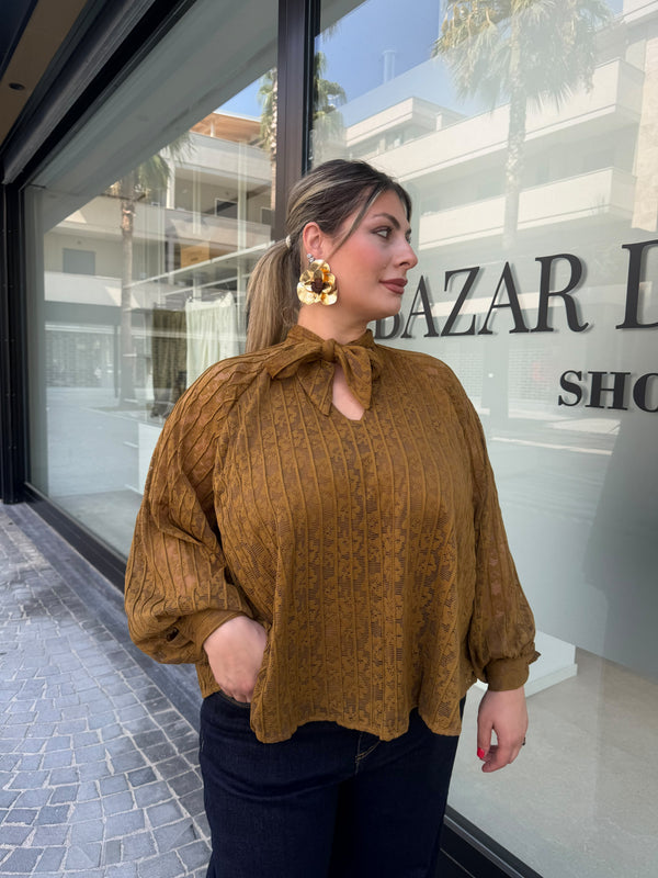 Maglia in pizzo curvy