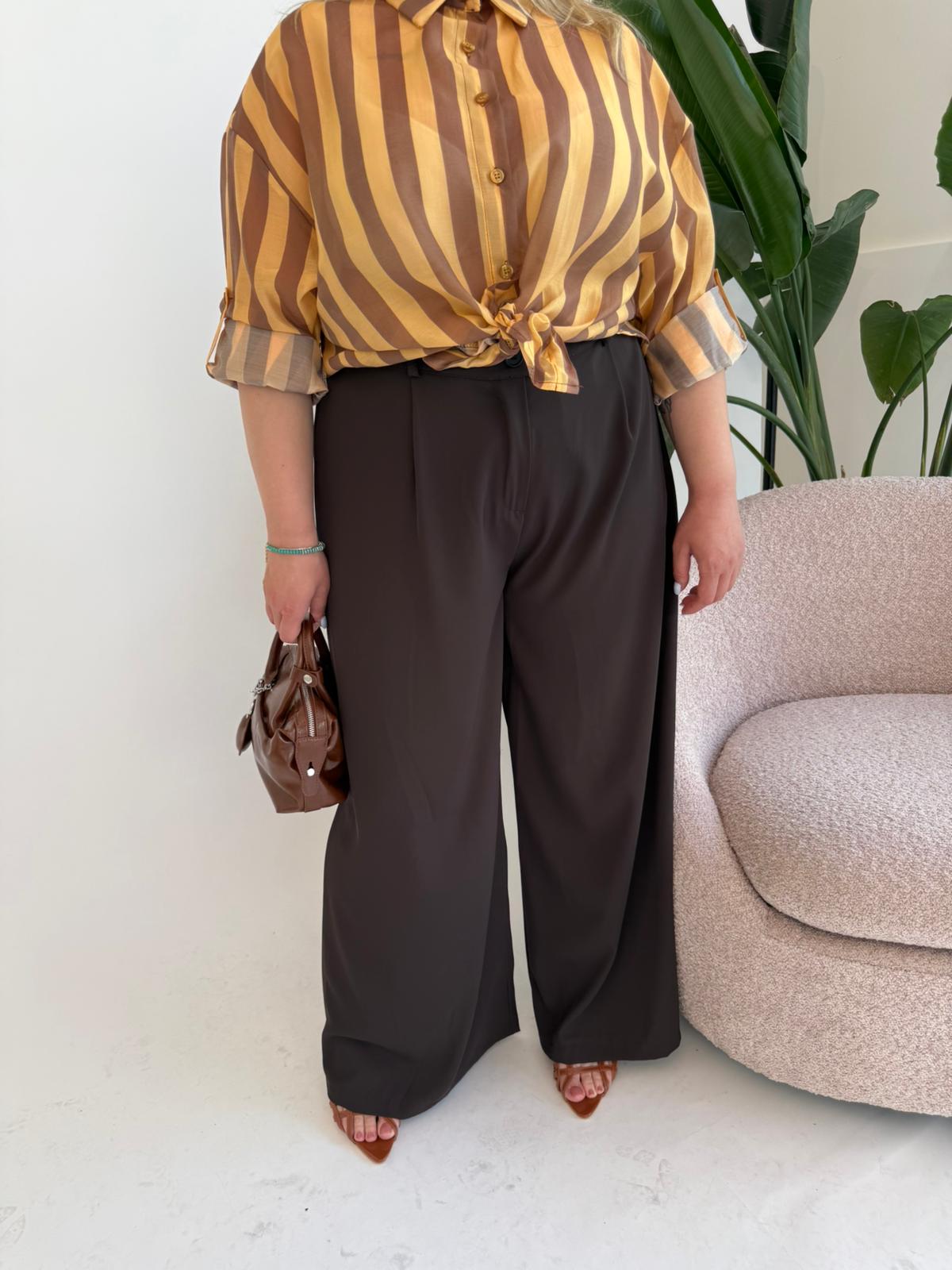 Pantalone palazzo curvy
