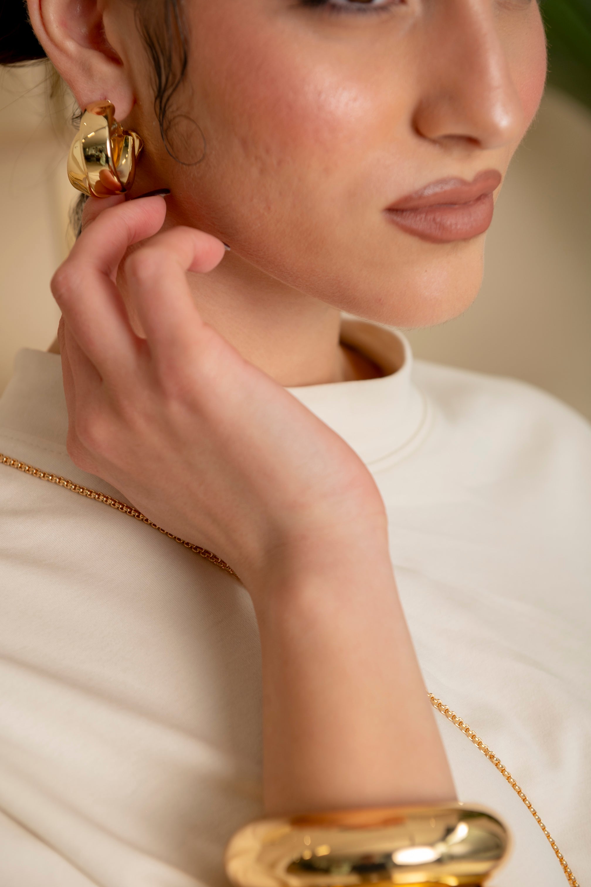 Orecchino doppio cerchio