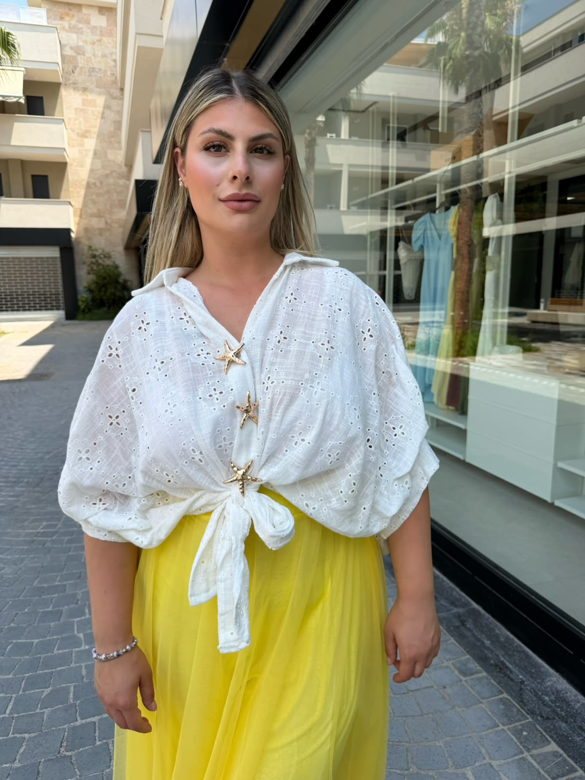 Camicia San gallo stella curvy