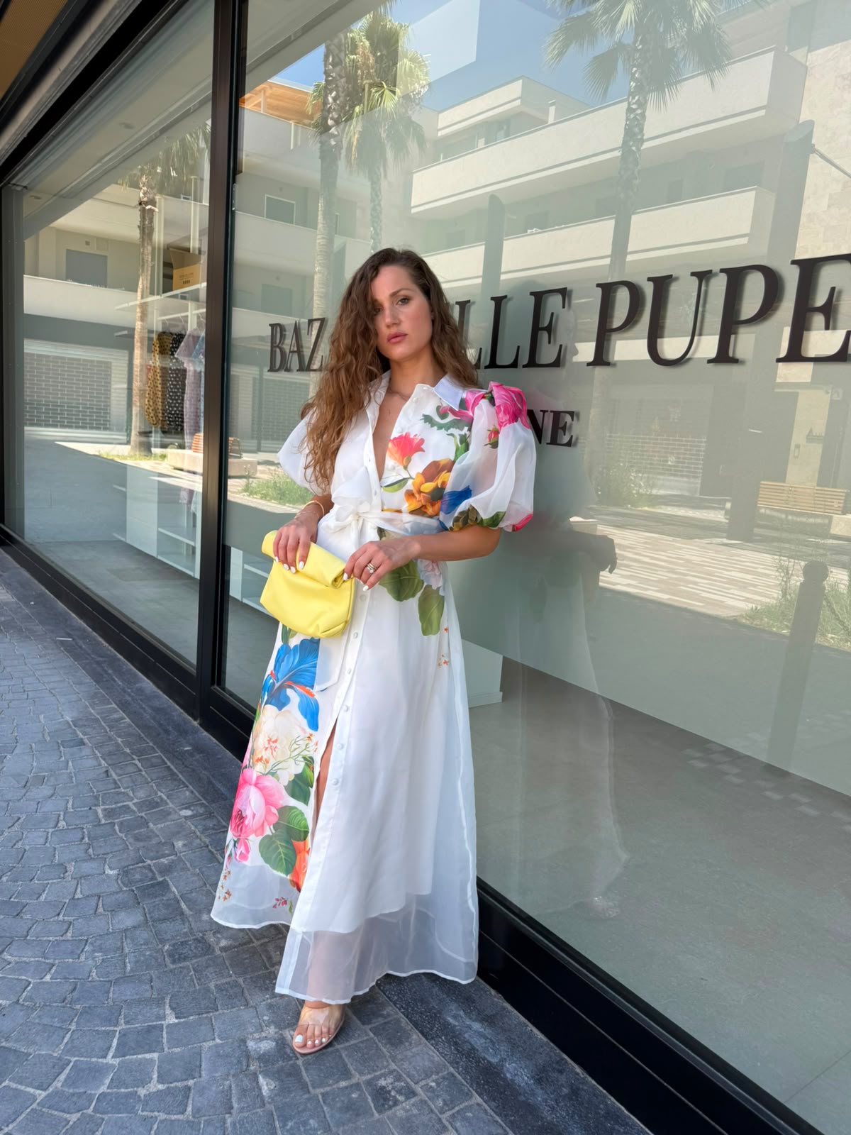 Abito camicia peonia
