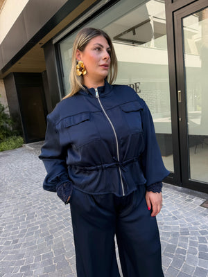 Cordset in raso con laccio