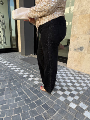 Jeans strass laterali curvy