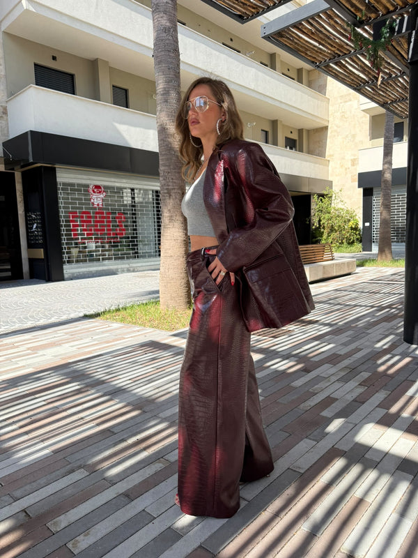 Tailleur pitonato by Lumina