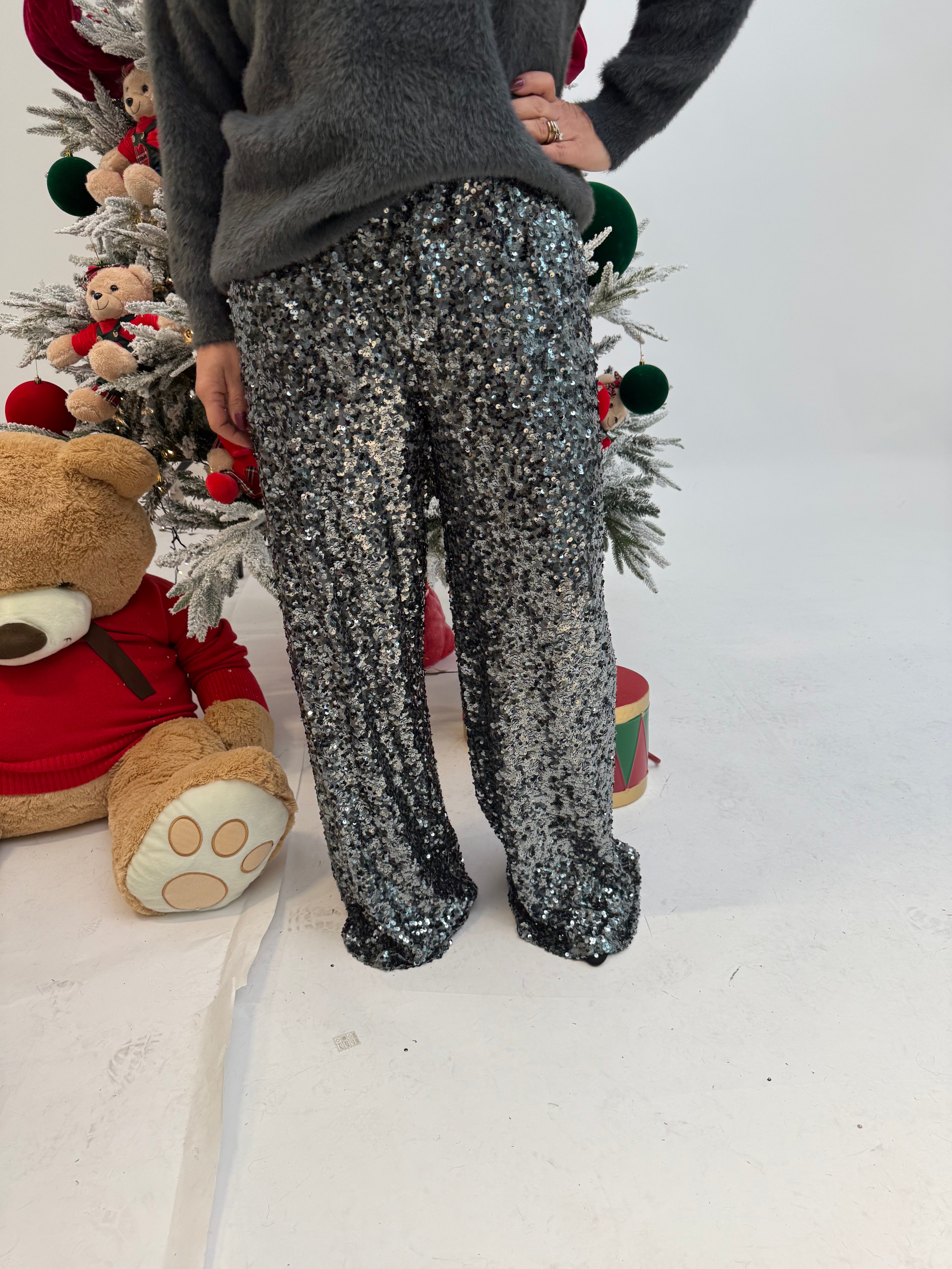 Pantalone paillettes curvy
