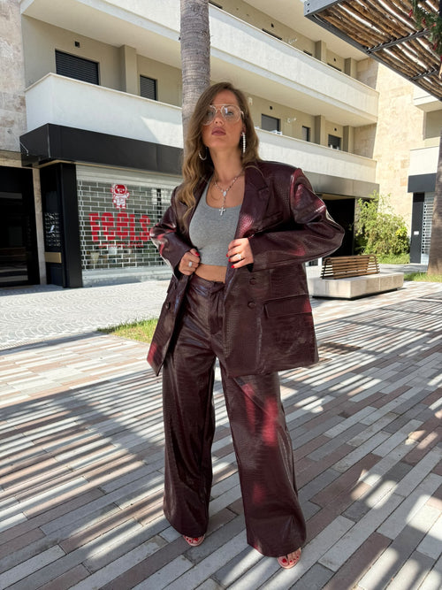 Tailleur pitonato by Lumina