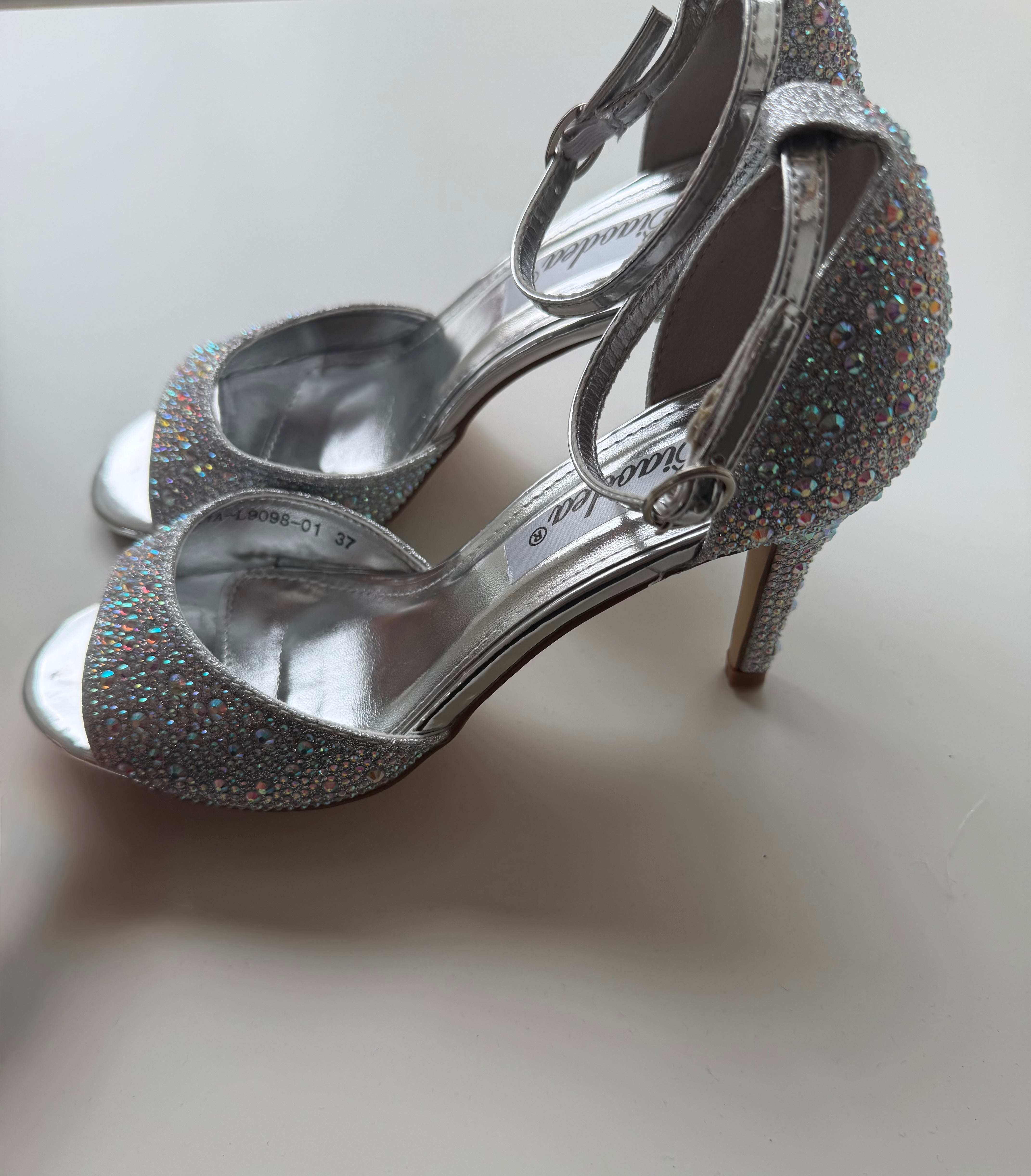 Sandali strass multicolor