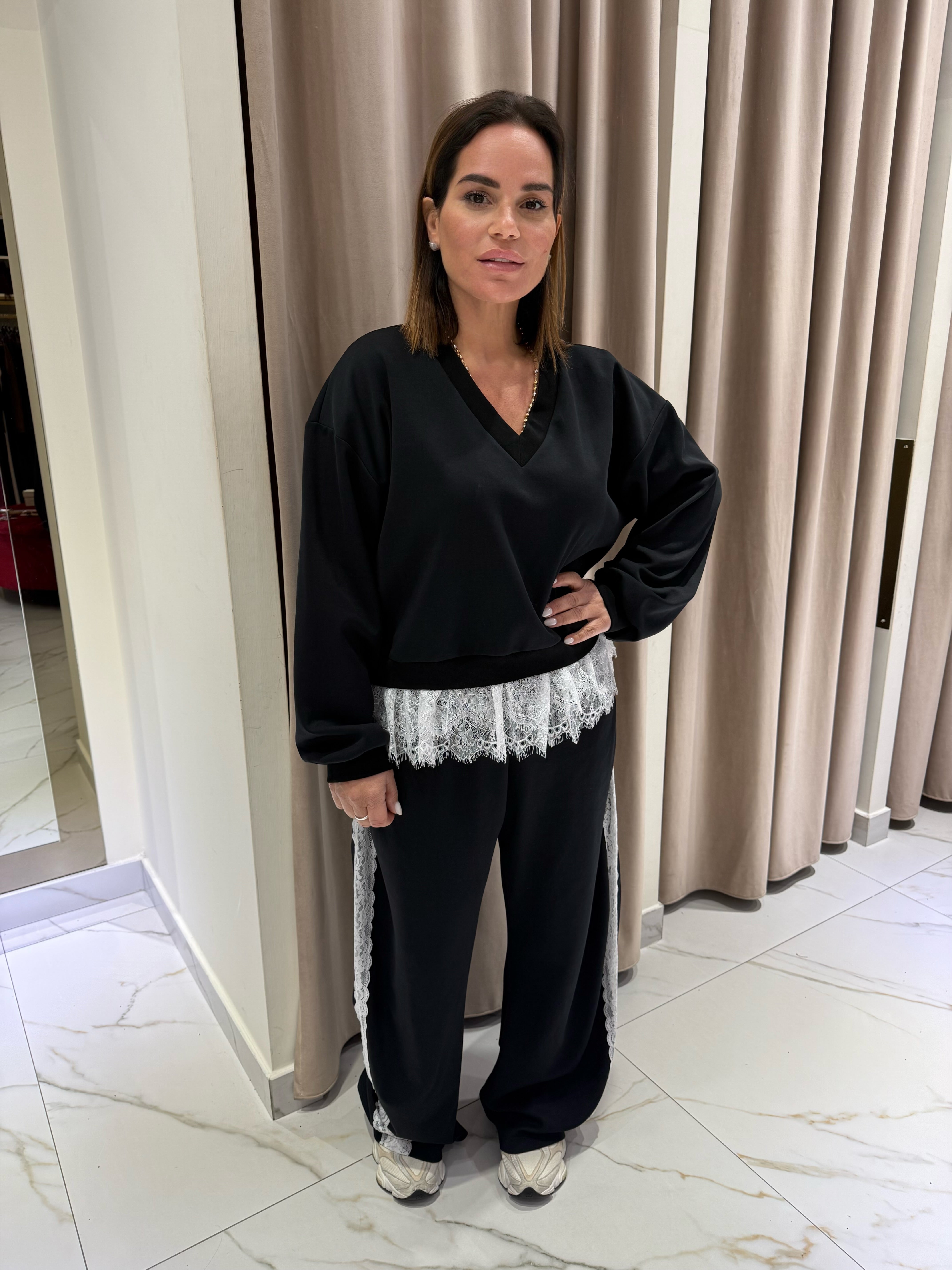 Cordset tuta in pizzo Lumina