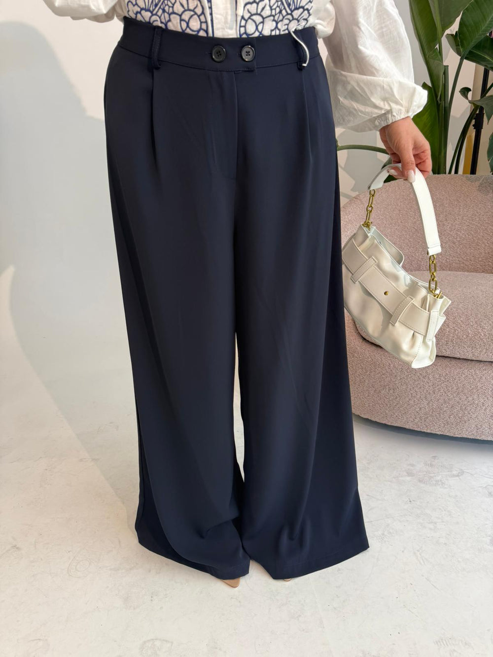 Pantalone palazzo curvy